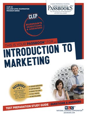 cover image of INTRODUCTORY MARKETING (PRINCIPLES OF)